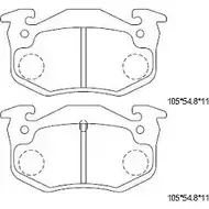 Тормозные колодки, дисковые, комплект ASIMCO KD7719 2 OV6HC 4280698 MQZ55