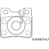 Тормозные колодки, дисковые, комплект ASIMCO 4280742 0E9RYGN KD7747 VBFT KCA
