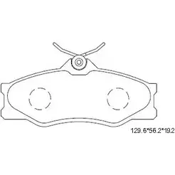 Тормозные колодки, дисковые, комплект ASIMCO 4280789 4GJVJY 7 C2DHT KD7777