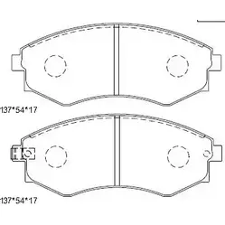 Тормозные колодки, дисковые, комплект ASIMCO OM9J E5 KD9713 AKYZPL 4280888 изображение 0