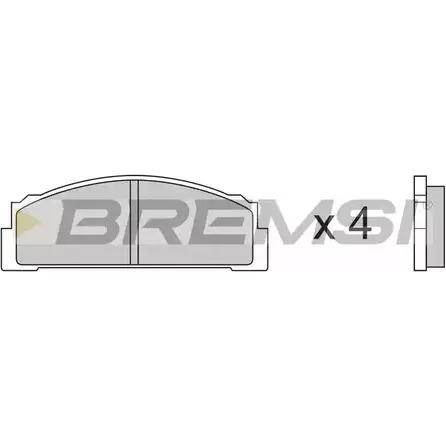 Тормозные колодки, дисковые, комплект BREMSI BP2001 4300176 SPA001 2 0073 изображение 0