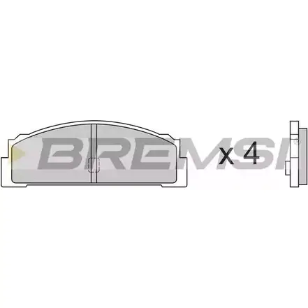Тормозные колодки, дисковые, комплект BREMSI 4300177 BP2003 SPA003 2007 4 изображение 0