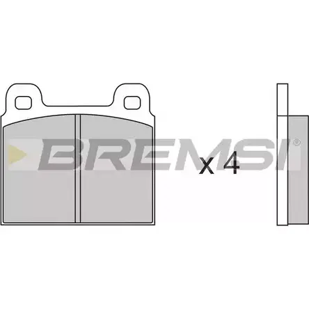 Тормозные колодки, дисковые, комплект BREMSI BP2011 4300182 200 11 20068 изображение 0