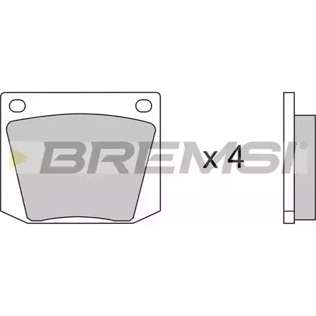 Тормозные колодки, дисковые, комплект BREMSI 4300194 SPA031 BP2031 2 0030 изображение 0