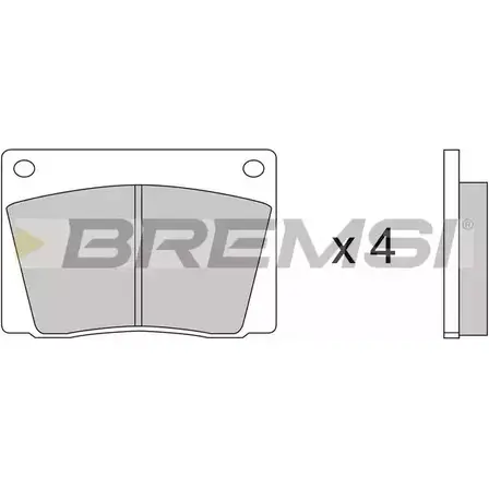 Тормозные колодки, дисковые, комплект BREMSI BP2052 4300209 2002 7 20409 изображение 0