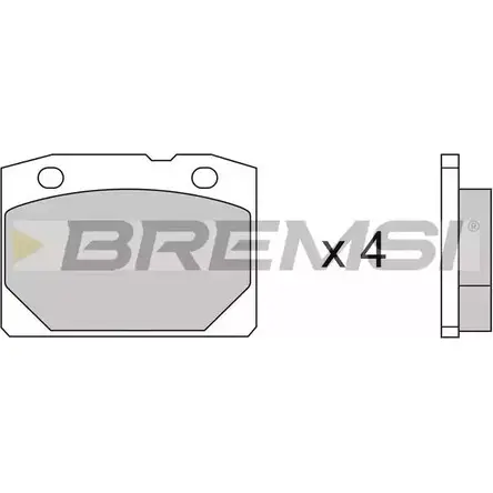 Тормозные колодки, дисковые, комплект BREMSI 4300213 20 166 SPA065 BP2065 изображение 0