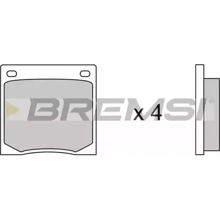 Тормозные колодки, дисковые, комплект BREMSI 20850 4300216 BP2070 2012 8 изображение 0