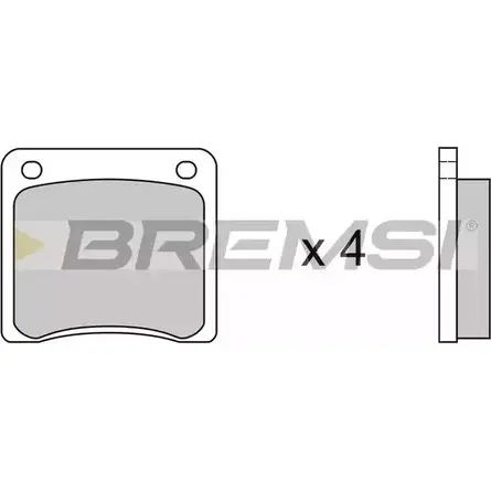 Тормозные колодки, дисковые, комплект BREMSI 205 29 BP2081 4300224 SPA081 изображение 0