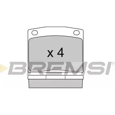 Тормозные колодки, дисковые, комплект BREMSI BP2095 4300238 204 85 SPA095 изображение 0