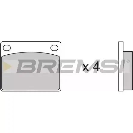 Тормозные колодки, дисковые, комплект BREMSI 4300249 20485 BP2115 2 0270 изображение 0