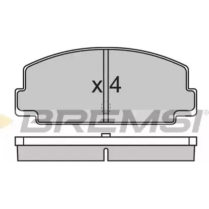 Тормозные колодки, дисковые, комплект BREMSI BP2137 4300267 20563 2 0328 изображение 0