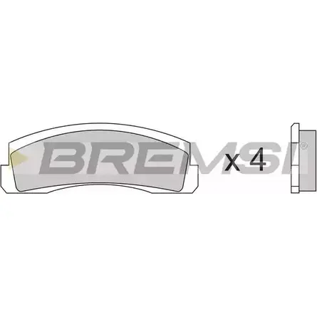 Тормозные колодки, дисковые, комплект BREMSI 2066 0 SPA138 BP2138 4300268 изображение 0