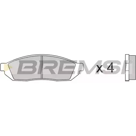 Тормозные колодки, дисковые, комплект BREMSI 4300304 SPA176 207 31 BP2176 изображение 0