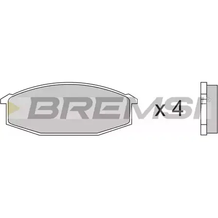 Тормозные колодки, дисковые, комплект BREMSI 20716 BP2180 4300307 20 628 изображение 0