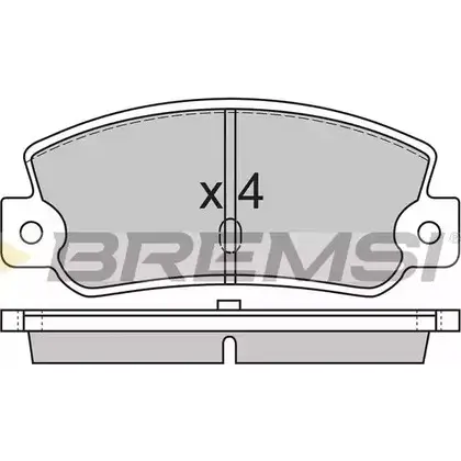 Тормозные колодки, дисковые, комплект BREMSI 21107 208 41 BP2212 4300331 изображение 0