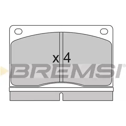 Тормозные колодки, дисковые, комплект BREMSI BP2213 4300332 SPA213 203 80 изображение 0