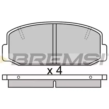 Тормозные колодки, дисковые, комплект BREMSI BP2223 4300341 2059 9 SPA223 изображение 0