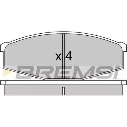Тормозные колодки, дисковые, комплект BREMSI 4300351 SPA234 2 0863 BP2234 изображение 0