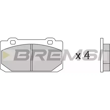 Тормозные колодки, дисковые, комплект BREMSI SPA240 BP2240 4300357 2094 4 изображение 0
