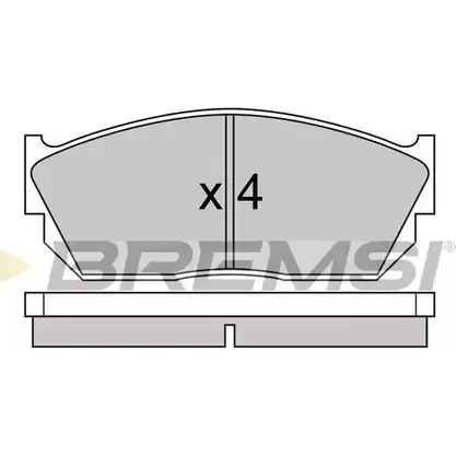 Тормозные колодки, дисковые, комплект BREMSI SPA245 4300360 BP2245 2101 8 изображение 0