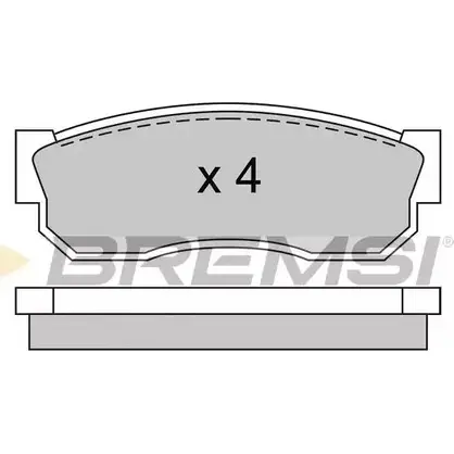 Тормозные колодки, дисковые, комплект BREMSI BP2246 SPA246 2095 8 4300361 изображение 0
