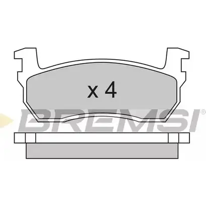 Тормозные колодки, дисковые, комплект BREMSI BP2259 SPA259 4300373 2 0957 изображение 0