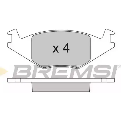 Тормозные колодки, дисковые, комплект BREMSI BP2262 4300376 208 89 SPA262 изображение 0