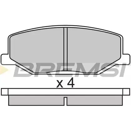 Тормозные колодки, дисковые, комплект BREMSI 211 42 4300394 SPA278 BP2278 изображение 0