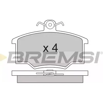 Тормозные колодки, дисковые, комплект BREMSI 4300397 2049 9 BP2281 20546 изображение 0