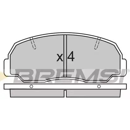 Тормозные колодки, дисковые, комплект BREMSI 4300413 BP2297 21 243 SPA297