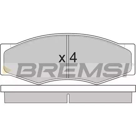 Тормозные колодки, дисковые, комплект BREMSI SPA302 BP2302 4300418 210 99 изображение 0