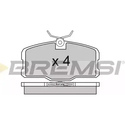Тормозные колодки, дисковые, комплект BREMSI 20751 20 750 4300434 BP2317 изображение 0