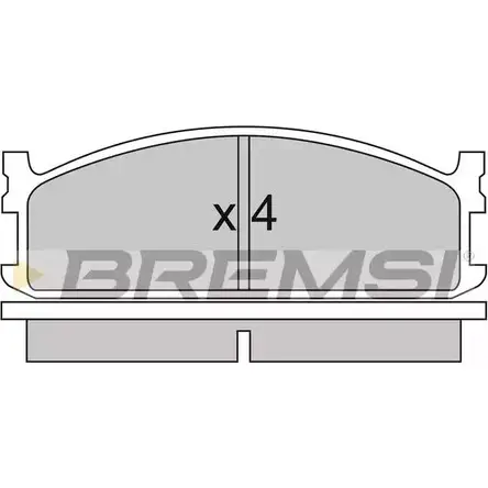 Тормозные колодки, дисковые, комплект BREMSI 4300438 SPA321 BP2321 2 1115 изображение 0