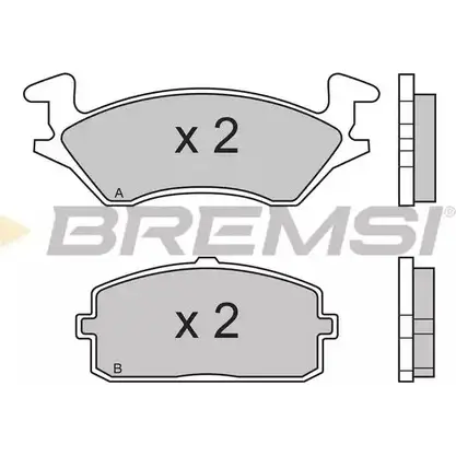 Тормозные колодки, дисковые, комплект BREMSI BP2324 21392 2139 1 4300441 изображение 0