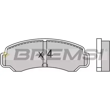 Тормозные колодки, дисковые, комплект BREMSI 4300476 2104 6 BP2359 SPA359 изображение 0