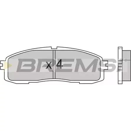 Тормозные колодки, дисковые, комплект BREMSI 20 004 4300479 BP2362 SPA362