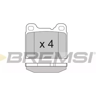 Тормозные колодки, дисковые, комплект BREMSI 4300499 SPA383 BP2383 207 55 изображение 0