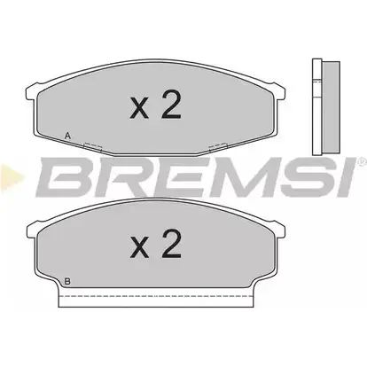 Тормозные колодки, дисковые, комплект BREMSI SPA408 BP2408 4300522 2337 0