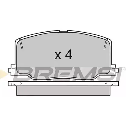 Тормозные колодки, дисковые, комплект BREMSI 4300525 2137 2 SPA411 BP2411 изображение 0