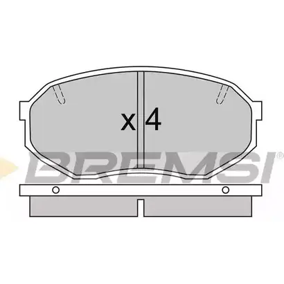 Тормозные колодки, дисковые, комплект BREMSI BP2421 4300534 21537 213 18