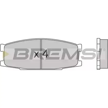 Тормозные колодки, дисковые, комплект BREMSI 4300547 2350 1 BP2434 SPA434 изображение 0