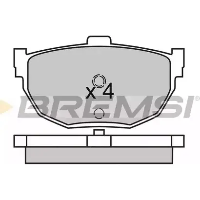 Тормозные колодки, дисковые, комплект BREMSI BP2447 215 58 SPA447 4300560 изображение 0
