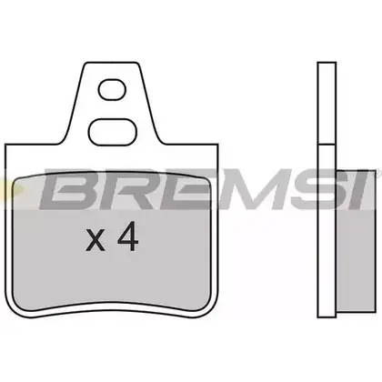 Тормозные колодки, дисковые, комплект BREMSI BP2455 SPA455 2016 2 4300568 изображение 0