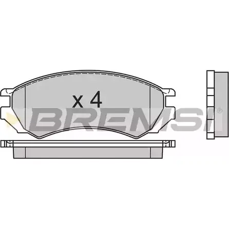 Тормозные колодки, дисковые, комплект BREMSI SPA468 4300581 21 280 BP2468 изображение 0