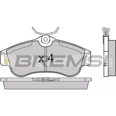 Тормозные колодки, дисковые, комплект BREMSI SPA470 21 546 BP2470 4300582 изображение 0