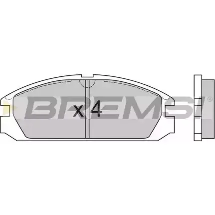 Тормозные колодки, дисковые, комплект BREMSI BP2503 2009 9 SPA503 4300614 изображение 0