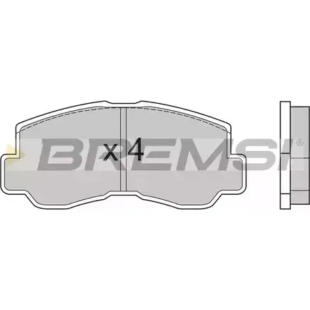 Тормозные колодки, дисковые, комплект BREMSI 2 0047 4300619 BP2508 SPA508