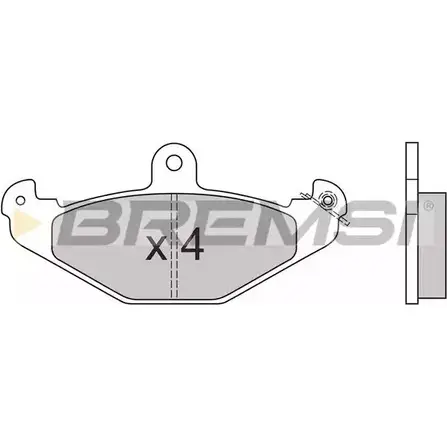 Тормозные колодки, дисковые, комплект BREMSI 4300664 203 58 BP2553 20410 изображение 0