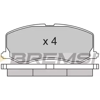 Тормозные колодки, дисковые, комплект BREMSI BP2596 SPA596 2173 0 4300705