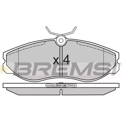 Тормозные колодки, дисковые, комплект BREMSI 2 1410 21481 BP2624 4300733 изображение 0